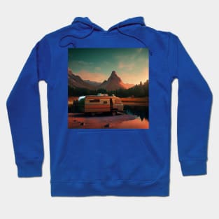 Van Life Camper RV Outdoors in Nature Hoodie